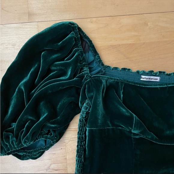 Reformation Tops - Reformation Luka Top Silk Blend Velvet